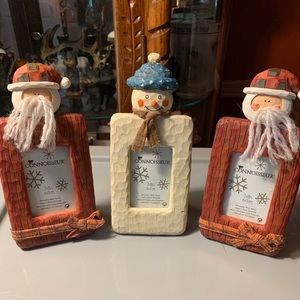 Set of 3 Christmas photo frames